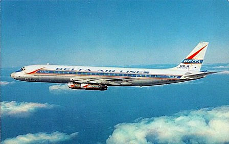 Delta Air Lines Douglas DC-8 in earlier livery
