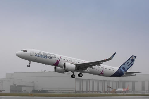 Airbus A321neoLR first flight on January 31, 2018