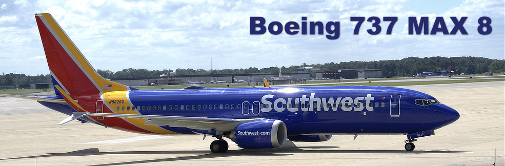 Boeing 737 MAX 8 of Southwest Airlines Boeing 737 MAX 8 of Southwest Airlines