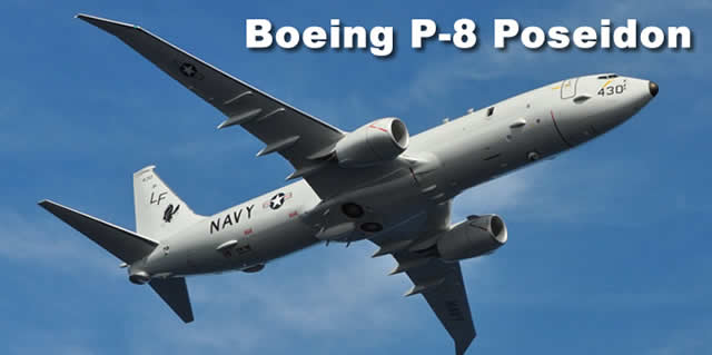 U.S. Navy P-8 Poseidon ... a variant of the Boeing 737-800