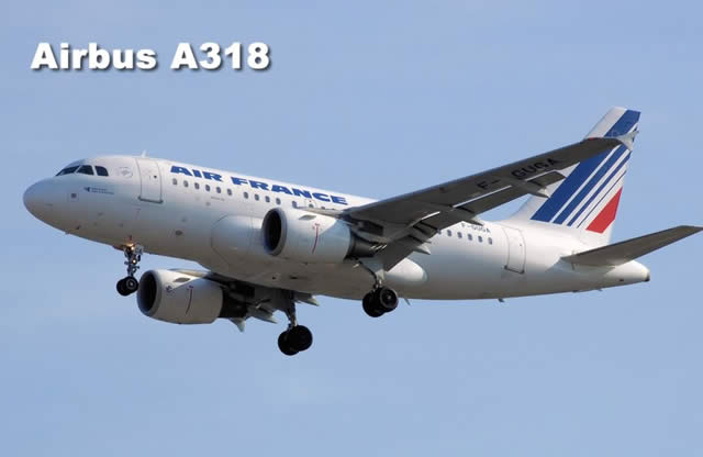 Air France Airbus A318, the smallest member of the A320 family