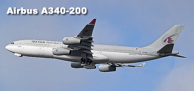 Airbus A340-211, Registration A7-HHK, of Qatar Airways