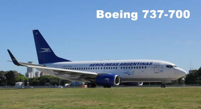 Boeing 737-700 of Aerolineas Argentinas