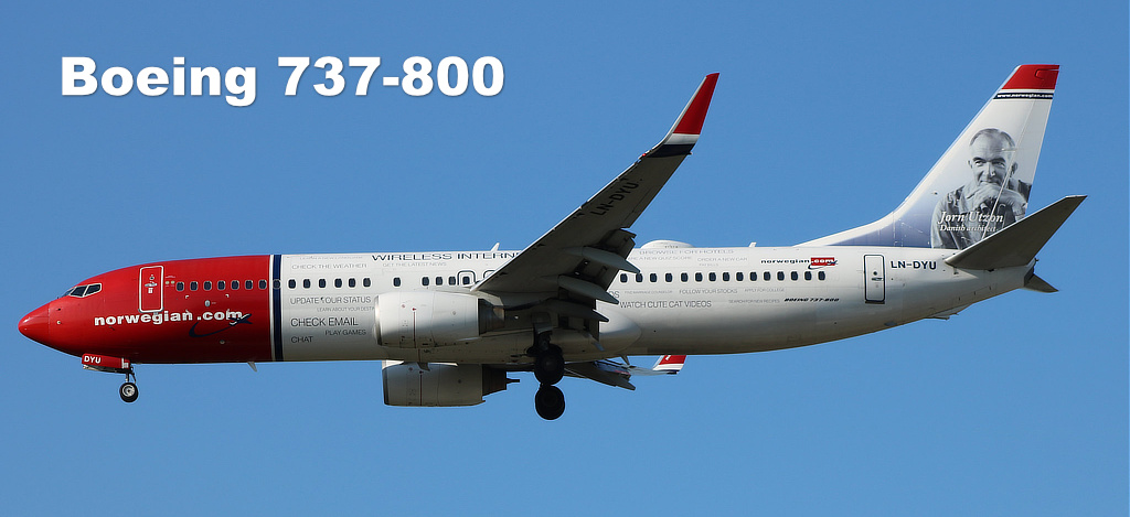 Norwegian Air Boeing B737-800, Registration LN-DYU