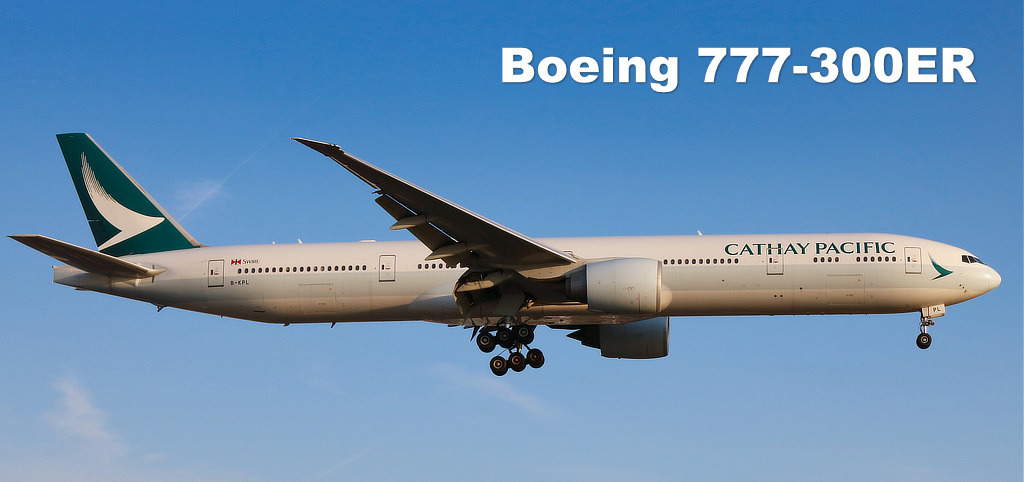 Boeing 777-300ER Registration B-KPL of Cathay Pacific